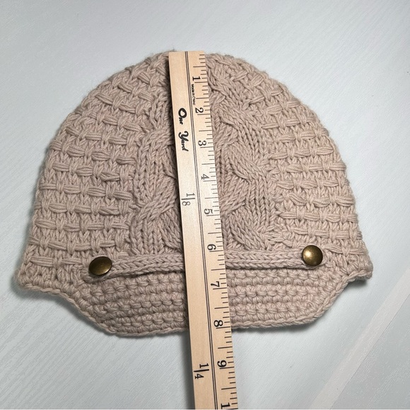 Banana Republic Merino Fine Wool Womens Tan Hat One Size - Picture 9 of 11